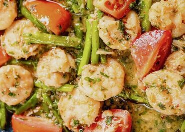 Shrimp Asparagus & Tomato Medley