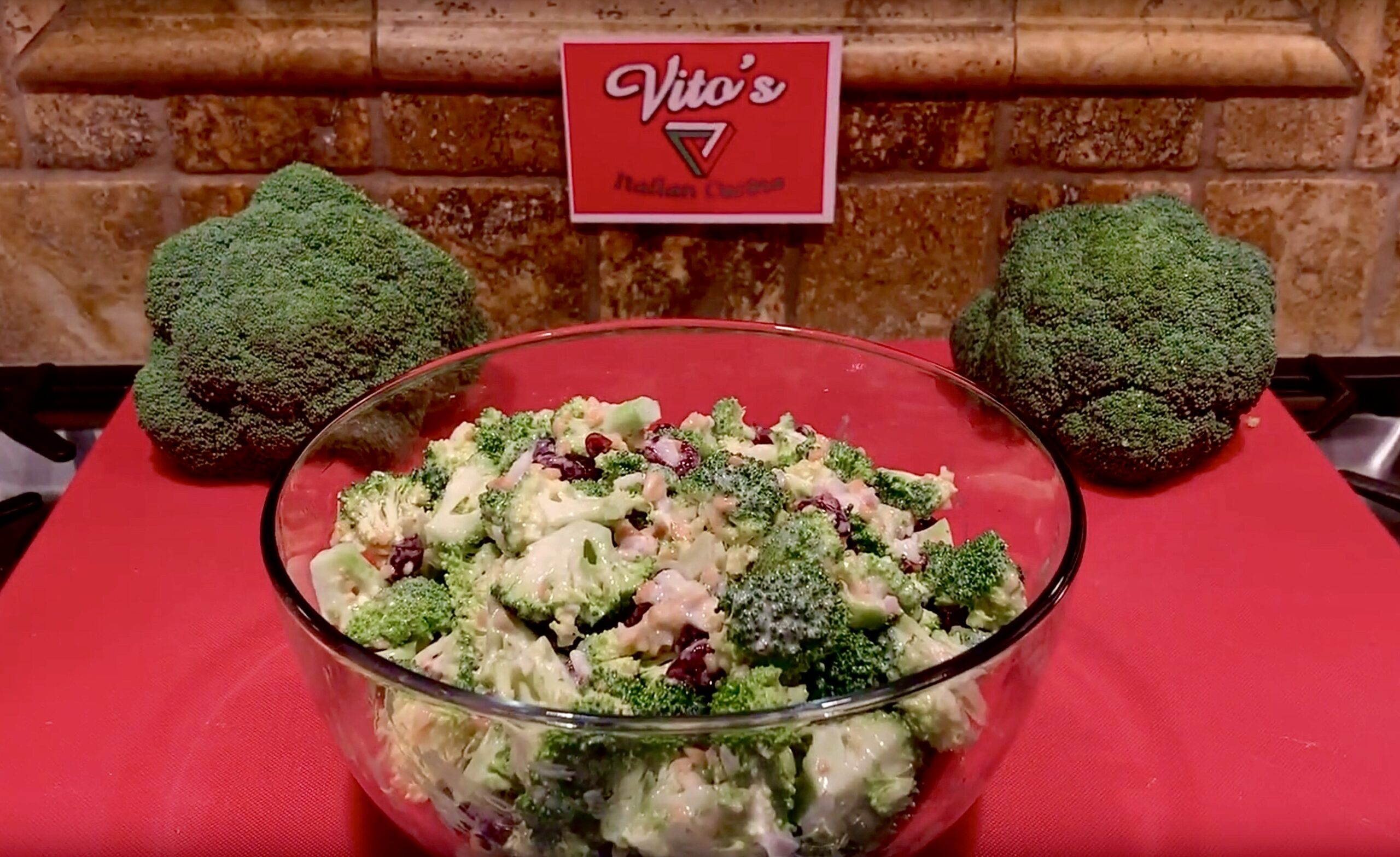 Healthy Broccoli Salad Shot